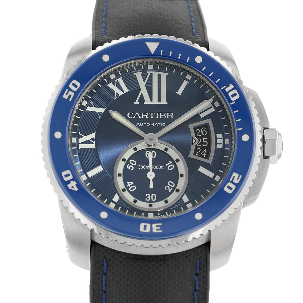 CARTIER Caliber de Cartier Diver W42mm Stainless Steel Rubber Blue DialWSCA0010