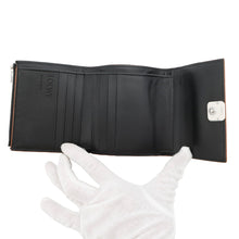 将图像加载到图库查看器中，LOEWE Anagram Vertical Wallet Small Tri-fold Wallet Black/BrownC821S33X01 Leather
