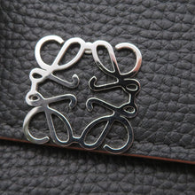 将图像加载到图库查看器中，LOEWE Anagram Vertical Wallet Small Tri-fold Wallet Black/BrownC821S33X01 Leather
