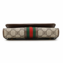 将图像加载到图库查看器中，BALENCIAGA The Hacker Project Shoulder Wallet Beige/Brown680131 PVC/Leather
