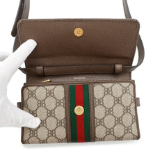 将图像加载到图库查看器中，BALENCIAGA The Hacker Project Shoulder Wallet Beige/Brown680131 PVC/Leather
