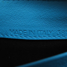 将图像加载到图库查看器中，BALENCIAGA Paper Continental Zip Around Wallet, Long Cloth Light Blue381226 Leather
