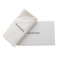 将图像加载到图库查看器中，BALENCIAGA Paper Continental Zip Around Wallet, Long Cloth Light Blue381226 Leather
