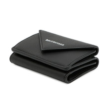将图像加载到图库查看器中，BALENCIAGA Paper mini wallet Black391446 Leather
