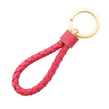 Load image into Gallery viewer, Bottega Veneta INTRECCIATO KEY HOLDER Pink651820 Leather Metal
