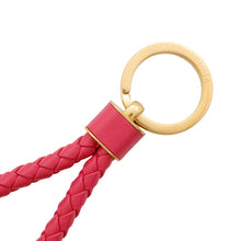 Load image into Gallery viewer, Bottega Veneta INTRECCIATO KEY HOLDER Pink651820 Leather Metal
