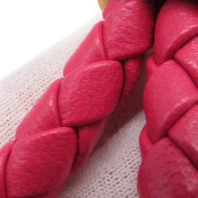 Load image into Gallery viewer, Bottega Veneta INTRECCIATO KEY HOLDER Pink651820 Leather Metal
