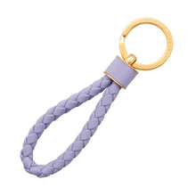 Load image into Gallery viewer, Bottega Veneta INTRECCIATO KEY HOLDER Purple651820 Lamb Leather
