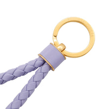 Load image into Gallery viewer, Bottega Veneta INTRECCIATO KEY HOLDER Purple651820 Lamb Leather
