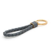 Load image into Gallery viewer, Bottega Veneta INTRECCIATO KEY HOLDER Gray651820 Leather Metal
