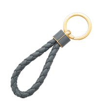 Load image into Gallery viewer, Bottega Veneta INTRECCIATO KEY HOLDER Gray651820 Leather Metal
