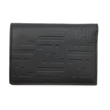 Load image into Gallery viewer, FENDI Zucca Bi-fold Card Case Black/Red7M0288 Leather
