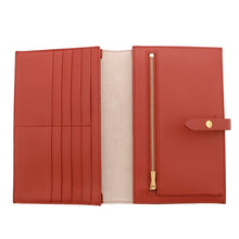 Load image into Gallery viewer, CELINE Multi-function Bifold Wallet Beige/Red104873 Leather
