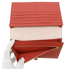 Load image into Gallery viewer, CELINE Multi-function Bifold Wallet Beige/Red104873 Leather
