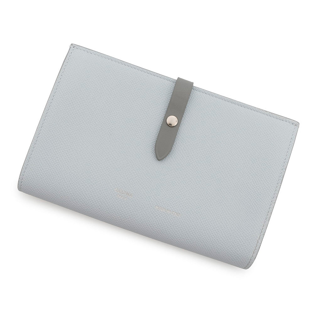 CELINE Multi-function Bifold Wallet Blue/Gray104873 Leather