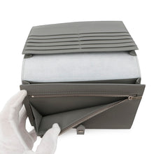 将图像加载到图库查看器中，CELINE Multi-function Bifold Wallet Blue/Gray104873 Leather
