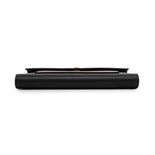 将图像加载到图库查看器中，CELINE Pocket Large Flap Chain Wallet Black/Pink105213 Leather
