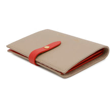 将图像加载到图库查看器中，CELINE Multi-function Strap Wallet Beige/Red104813 Leather
