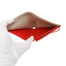 将图像加载到图库查看器中，CELINE Multi-function Strap Wallet Beige/Red104813 Leather
