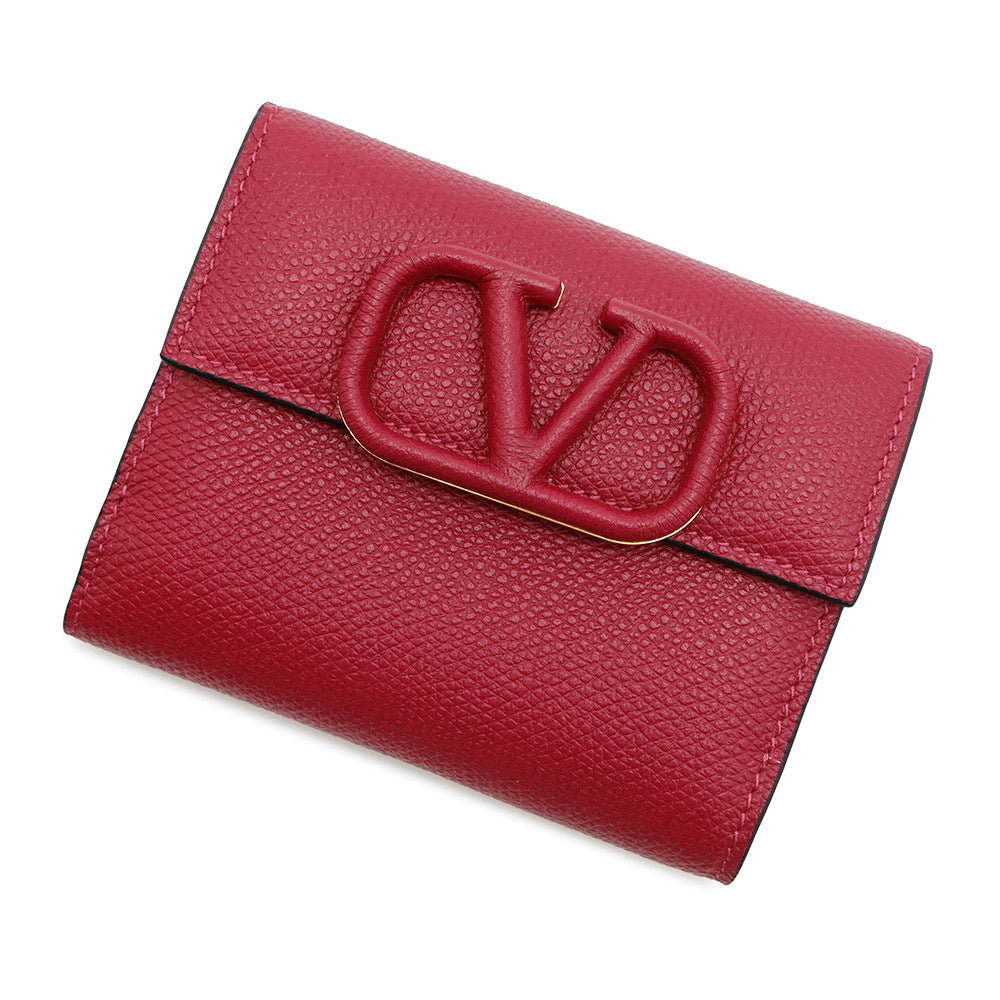 Valentino Garavani V-Sling Bi-fold Wallet PinkTW2P0S92RQR Leather