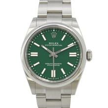 将图像加载到图库查看器中，ROLEX Oyster Perpetual 41 W41mm Stainless Steel Green Dial134300
