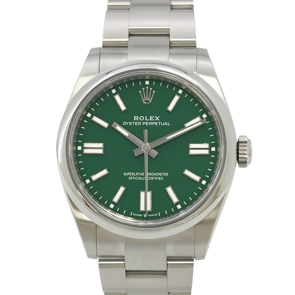 ROLEX Oyster Perpetual 41 W41mm Stainless Steel Green Dial134300