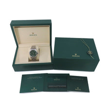 将图像加载到图库查看器中，ROLEX Oyster Perpetual 41 W41mm Stainless Steel Green Dial134300
