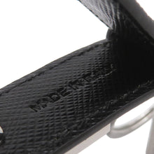 Load image into Gallery viewer, PRADA Triangle Plate Keychain Black2PP68T Leather
