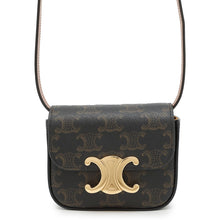 Load image into Gallery viewer, CELINE Triomphe Claude Shoulder Bag Tan10I512DQB PVC Leather Size Mini
