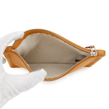Load image into Gallery viewer, HERMES Flat Pouch H Natte Cognac Wool 100% Size PM
