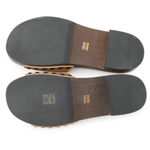 Load image into Gallery viewer, MIUMIU Faded Clog Sandals Brown5Z425E Suede Wood Size 37
