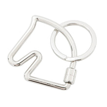Load image into Gallery viewer, HERMES Cheval Key Ring Silver Metal

