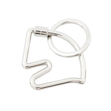 Load image into Gallery viewer, HERMES Cheval Key Ring Silver Metal
