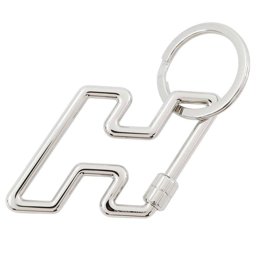 HERMES H.2Speed Key Ring Silver Metal