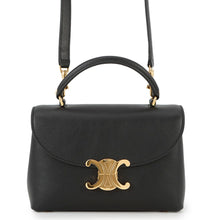 Load image into Gallery viewer, CELINE Teen Nino 2-Way Handbag Black118113FXK.38NO Supple Grained Calf Leather

