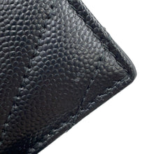 Load image into Gallery viewer, SAINT LAURENT PARIS Monogram Quilted Card Case Black423291 Calf Leather
