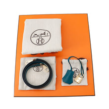 Load image into Gallery viewer, HERMES Kelly Sellier Verso VertBosphore/Blue Ocean Veau Madame Size 25
