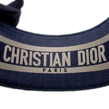 将图像加载到图库查看器中，Dior Oblique headband Navy Canvas
