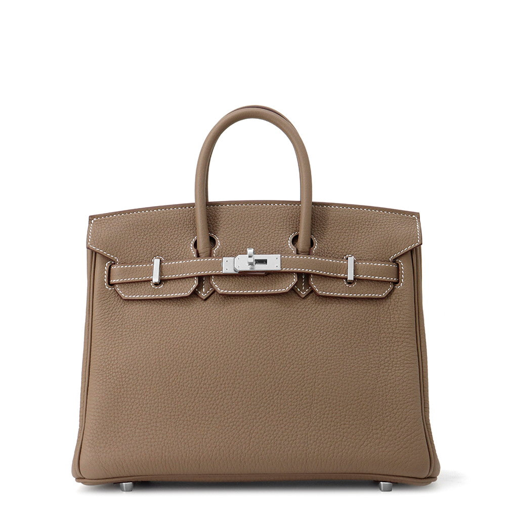 HERMES Birkin Etoupe Togo Leather Size 25
