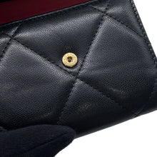 将图像加载到图库查看器中，CHANEL 19 Flap Tri-fold Compact Wallet BlackAP1064 Lambskin

