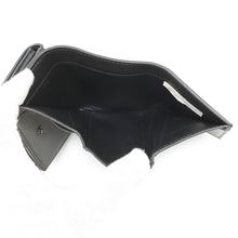 Load image into Gallery viewer, Bottega Veneta INTRECCIATO Tri-fold Compact Wallet Black/Gray Leather
