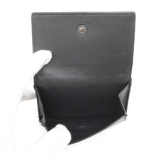 Load image into Gallery viewer, Bottega Veneta INTRECCIATO Tri-fold Compact Wallet Black/Gray Leather
