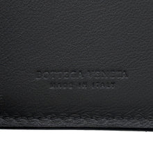 Load image into Gallery viewer, Bottega Veneta INTRECCIATO Tri-fold Compact Wallet Black/Gray Leather
