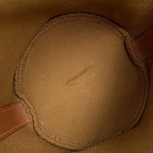 将图像加载到图库查看器中，CELINE Triomphe Drawstring bucket bag Tan191142 PVC Leather Size Small
