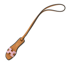Load image into Gallery viewer, HERMES Oran Nano Bag Charm Rose Confetti/Natural Sable/Black Epsom Vache Hunter Leather
