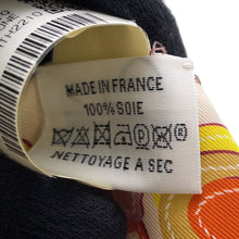 Load image into Gallery viewer, HERMES Twilly Brides de Gala Applique Pique Claim/Orange/Jaune Silk100%
