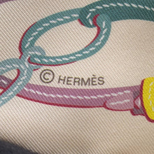 Load image into Gallery viewer, HERMES Twilly Brides de Gala Applique Pique Claim/Orange/Jaune Silk100%
