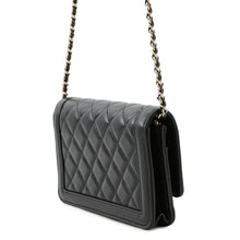Load image into Gallery viewer, CHANEL Matelasse Classic Chain Wallet BlackAP4218 Lambskin
