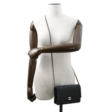 Load image into Gallery viewer, CHANEL Matelasse Classic Chain Wallet BlackAP4218 Lambskin
