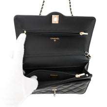 Load image into Gallery viewer, CHANEL Matelasse Classic Chain Wallet BlackAP4218 Lambskin
